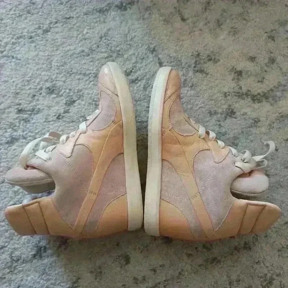 Alexander McQueen X Puma Women's Pink Ofeya Hidden Wedge High Fashion Trainers 7 - Picture 6 of 16